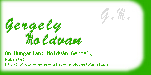 gergely moldvan business card