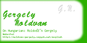 gergely moldvan business card